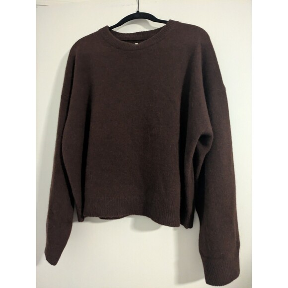 LouLou Studio Du saison Ropo Oversized Yak And Wool Brown Espresso Sweater Med - Picture 5 of 9